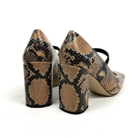 Franco Sarto Halo Snake Print Leather Square Toe Mary Jane Pump, 8 & 9 - Picture 8 of 11